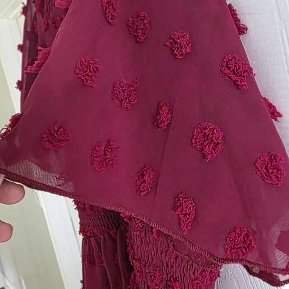 NWOT AMAZON BTFBM BURGUNDY DRESS - Picture 5 of 5